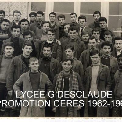 La promotion Cerès en 1962 à Saintes