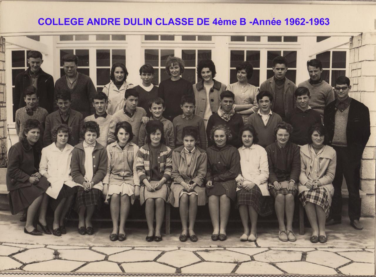 2 MOINET ANNETTE 4ème B College Andre Dulin-Aigrefeuille 1962-1963