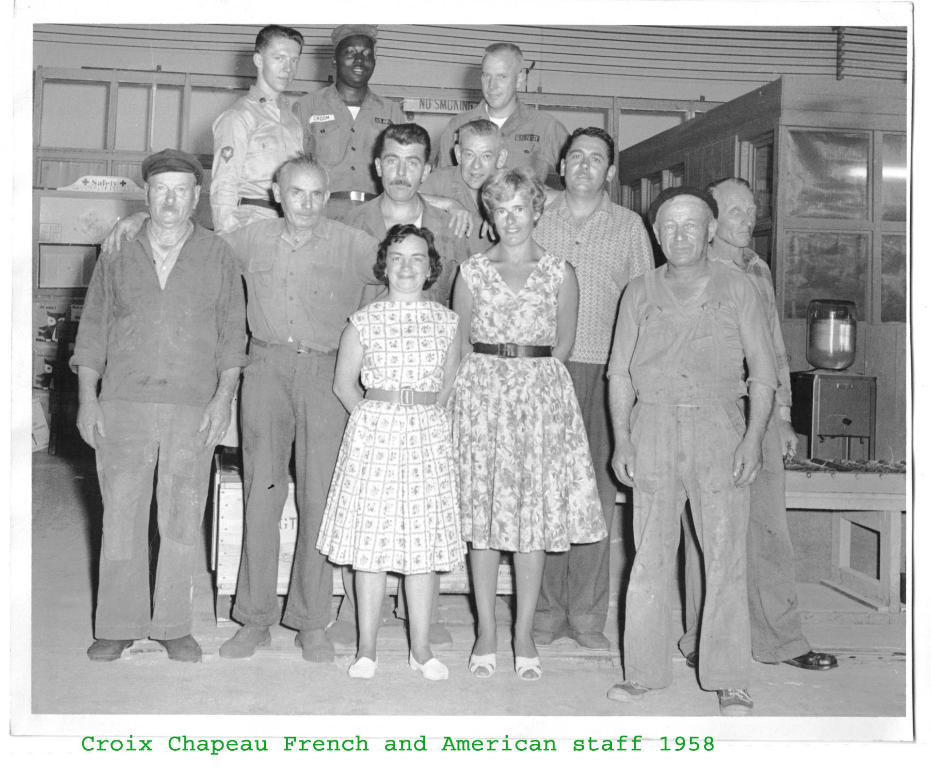 1958 french and american staff titre