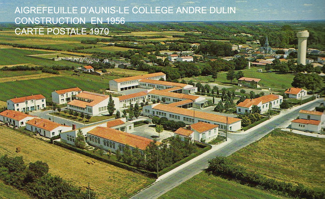 Aigrefeuille d aunis le college andre dulin en 1970